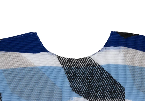 ISSEY MIYAKE me Stretch Pleated Multi-Stripe Short Sleeve Top K-173734_004