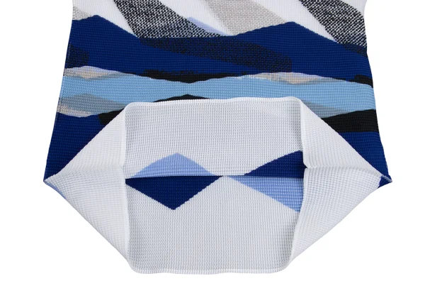 ISSEY MIYAKE me Stretch Pleated Multi-Stripe Short Sleeve Top K-173734_009