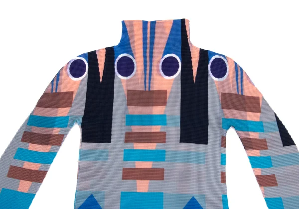 ISSEY MIYAKE me Stretch Pleated Shrimp Print Top K-173735_003