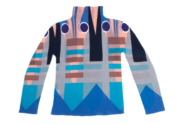ISSEY MIYAKE me Stretch Pleated Shrimp Print Top K-173735_009