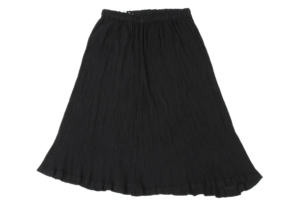 ISSEY MIYAKE me Dyed Crêpe Pleated Floral Embroidery Skirt K-173740_009