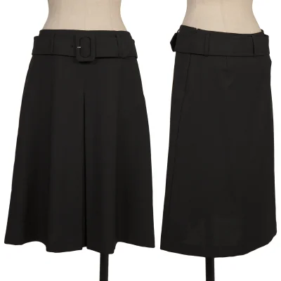 JUNYA WATANABE COMME des GARCONS Wool Mohair Belted Tuck Skirt