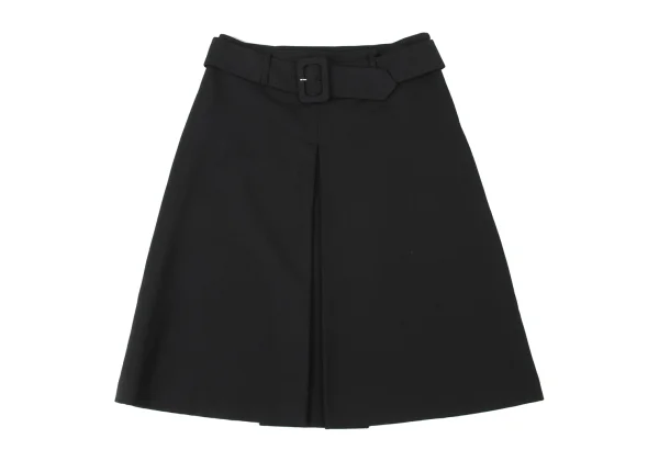 JUNYA WATANABE COMME des GARCONS Wool Mohair Belted Tuck Skirt K-173742_002
