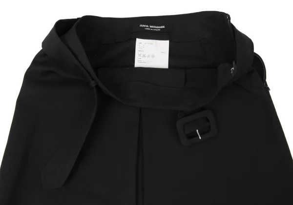 JUNYA WATANABE COMME des GARCONS Wool Mohair Belted Tuck Skirt K-173742_006