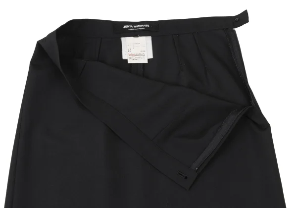 JUNYA WATANABE COMME des GARCONS Wool Poly Hem Pleats Switching Skirt K-173743_006