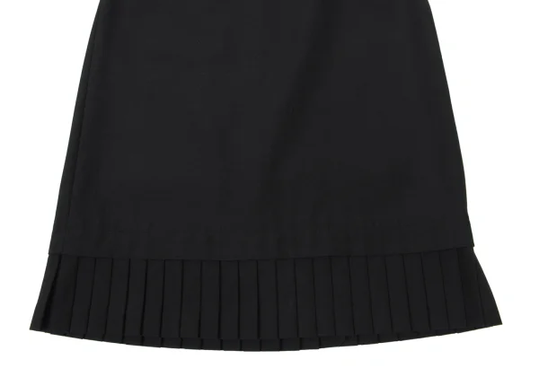 JUNYA WATANABE COMME des GARCONS Wool Poly Hem Pleats Switching Skirt K-173743_007
