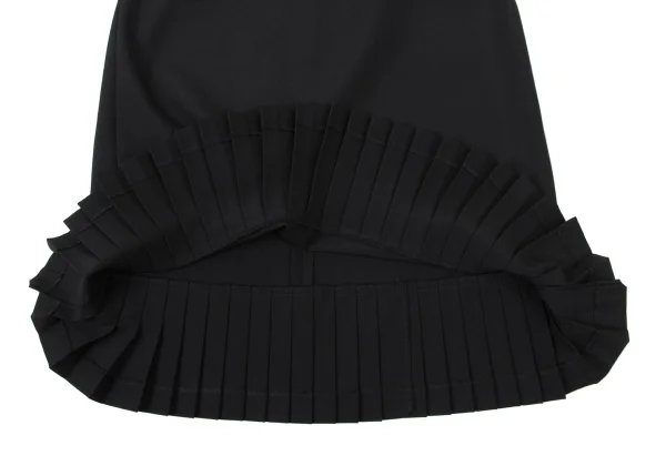 JUNYA WATANABE COMME des GARCONS Wool Poly Hem Pleats Switching Skirt K-173743_009