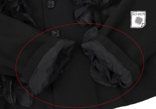 robe de chambre COMME des GARCONS Tulle Frill Design Jacket K-173745_009