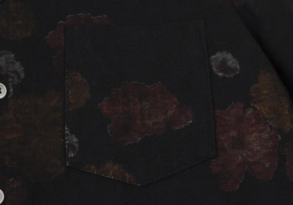 tricot COMME des GARCONS Floral Inside Print Round-collar Blouse K-173747_009