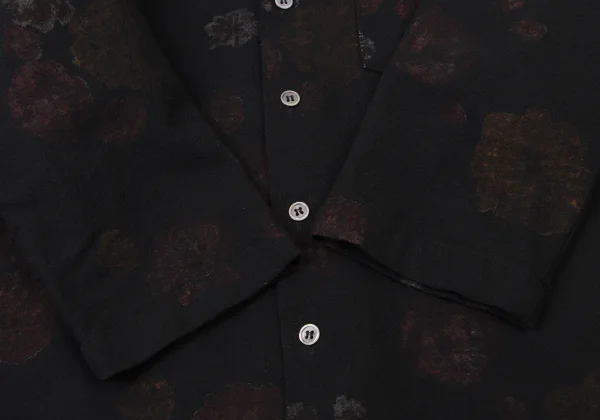 tricot COMME des GARCONS Floral Inside Print Round-collar Blouse K-173747_011