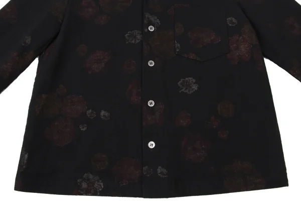 tricot COMME des GARCONS Floral Inside Print Round-collar Blouse K-173747_013