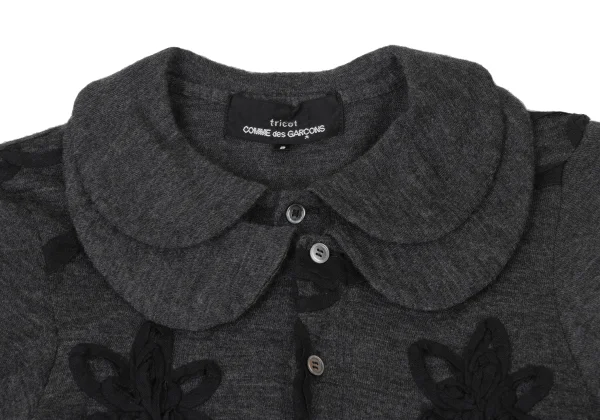 tricot COMME des GARCONS Wool Layered Design Tape Patch Knit Shirt K-173748_004