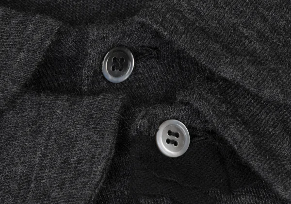 tricot COMME des GARCONS Wool Layered Design Tape Patch Knit Shirt K-173748_005
