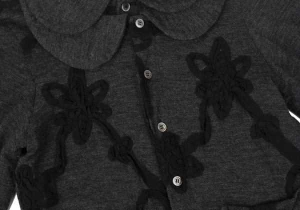 tricot COMME des GARCONS Wool Layered Design Tape Patch Knit Shirt K-173748_006