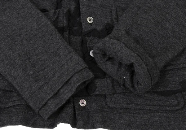 tricot COMME des GARCONS Wool Layered Design Tape Patch Knit Shirt K-173748_009