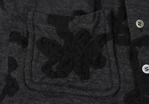 tricot COMME des GARCONS Wool Layered Design Tape Patch Knit Shirt K-173748_011
