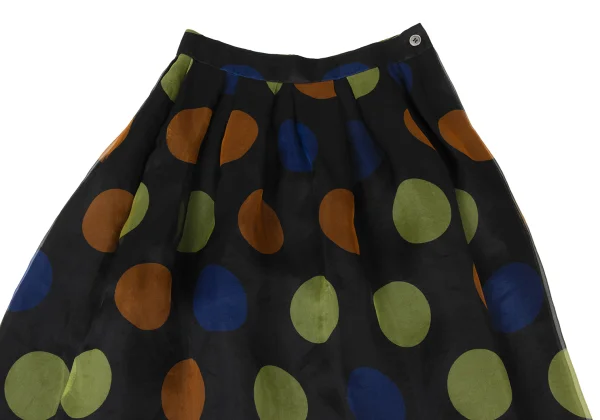 tricot COMME des GARCONS Silk Colorful Dot Print Layered Skirt K-173750_003
