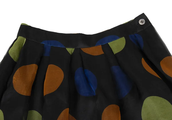 tricot COMME des GARCONS Silk Colorful Dot Print Layered Skirt K-173750_004