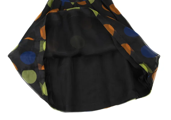 tricot COMME des GARCONS Silk Colorful Dot Print Layered Skirt K-173750_010
