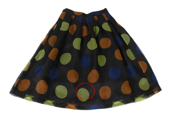 tricot COMME des GARCONS Silk Colorful Dot Print Layered Skirt K-173750_011