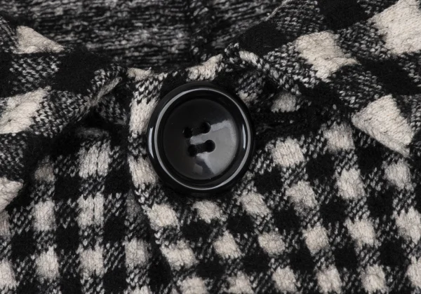 tricot COMME des GARCONS Check Weave Patch Pocket Round-collar Jacket K-173752_005