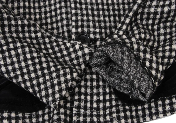 tricot COMME des GARCONS Check Weave Patch Pocket Round-collar Jacket K-173752_007