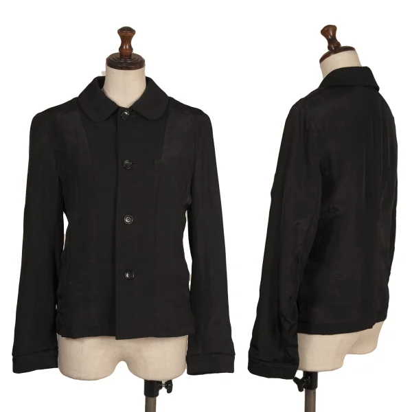 tricot COMME des GARCONS Switching Design Round-collar Jacket Black S K-173753_001