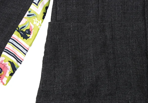 tricot COMME des GARCONS Floral Graphic Print Sleeve Switching Jacket K-173756_009