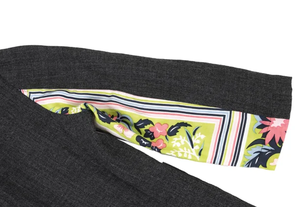 tricot COMME des GARCONS Floral Graphic Print Sleeve Switching Jacket K-173756_012