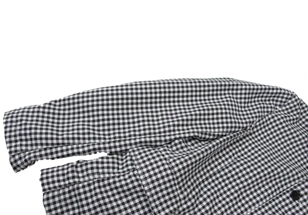 BLACK COMME des GARCONS Check Poly Puckered Jacket K-173757_007