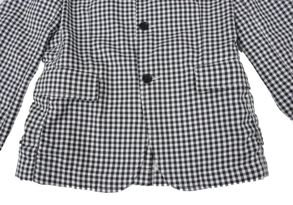 BLACK COMME des GARCONS Check Poly Puckered Jacket K-173757_009