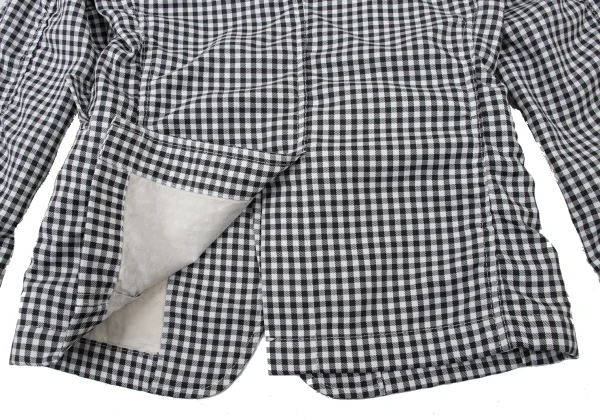 BLACK COMME des GARCONS Check Poly Puckered Jacket K-173757_017