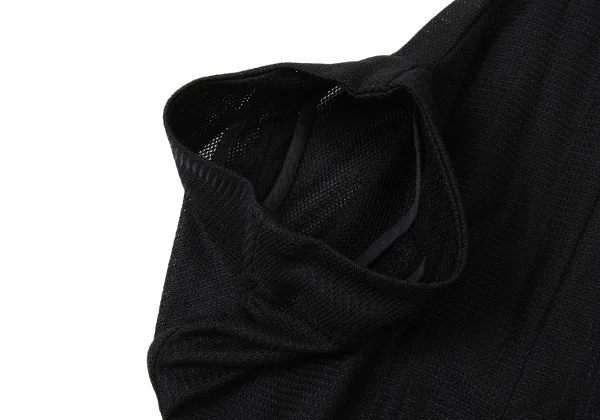 COMME des GARCONS Nylon Round Collar Asymmetry Double Short Jacket K-173758_005