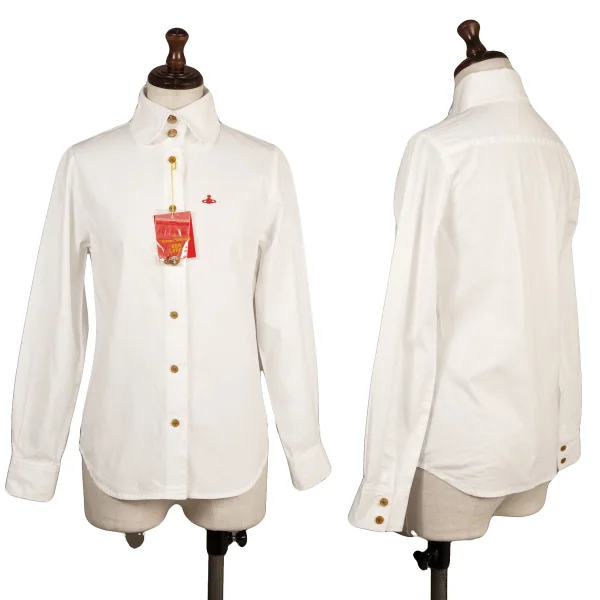 Vivienne Westwood Red Label Round Collar Cotton Blouse White 1 K-173761_001