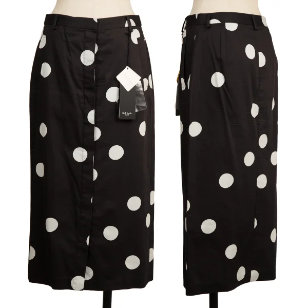 Paul Smith BLACK Doto Printed Button Wrap Skirt Black 38 K-173762_001