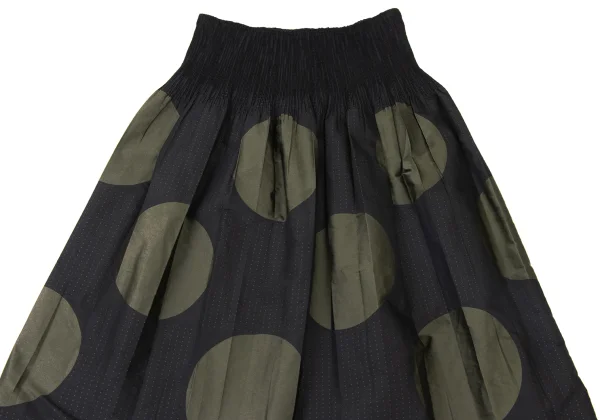 HIROKO BIS Poly Blend Dot Jacquard Pleats Skirt K-173764_003