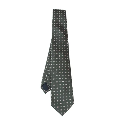 Aquascutum Silk Dot Embroidery Tie