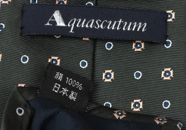 Aquascutum Silk Dot Embroidery Tie K-173776_007