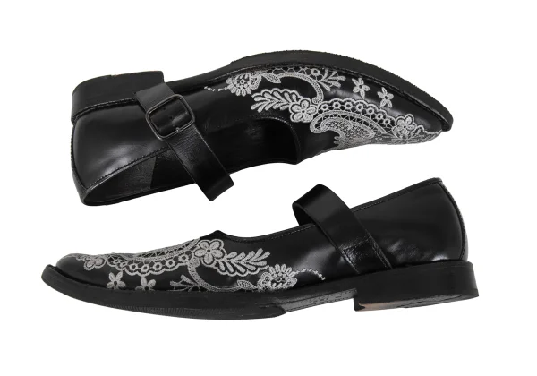 JUNYA WATANABE COMME des GARCONS Lace Embroidery Mary Janes Shoes K-173780_004