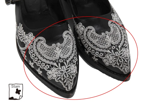 JUNYA WATANABE COMME des GARCONS Lace Embroidery Mary Janes Shoes K-173780_005