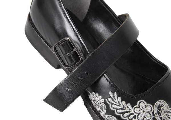 JUNYA WATANABE COMME des GARCONS Lace Embroidery Mary Janes Shoes K-173780_006