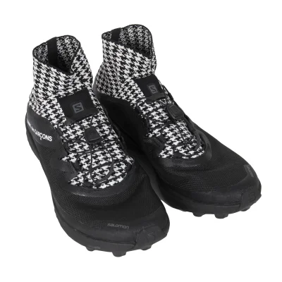 COMME des GARCONS×SALOMON CROSS Houndstooth Trail Running Shoes
