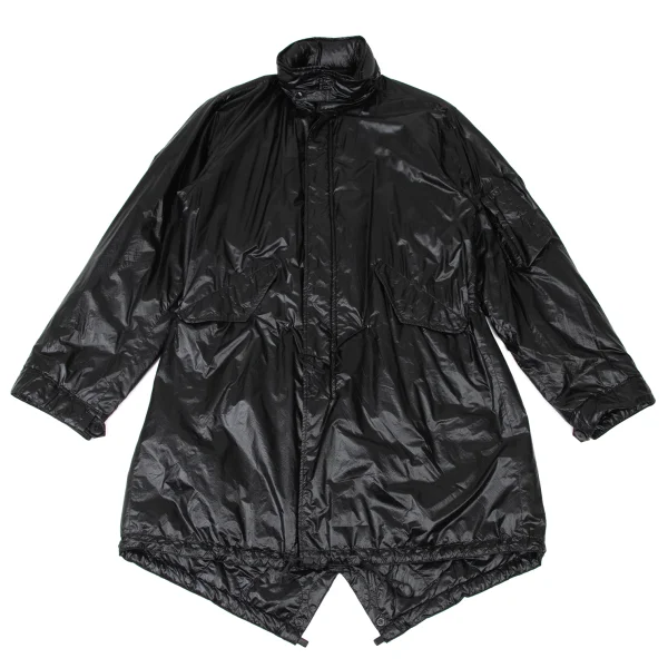 Yohji Yamamoto POUR HOMME Thinsulate Nylon Quilted Mods Coat Black 4 K-173785_001