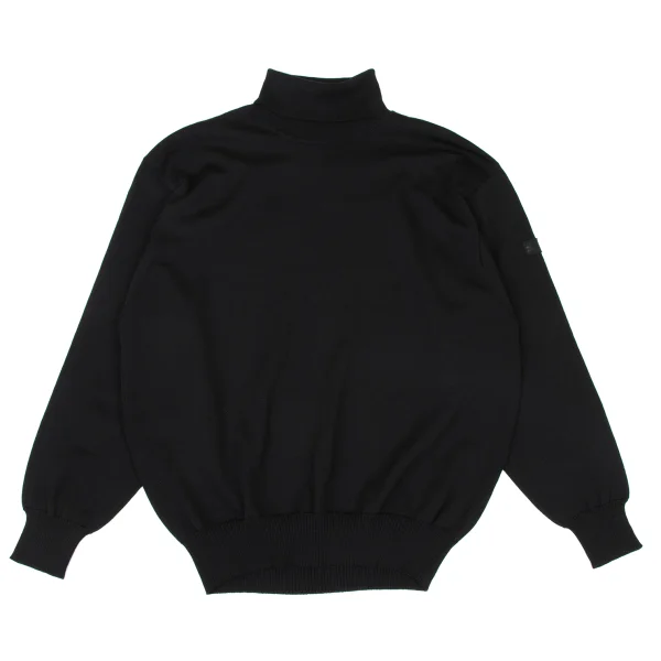 BURBERRY Wool Turtleneck Knit Black M-L K-173792_001