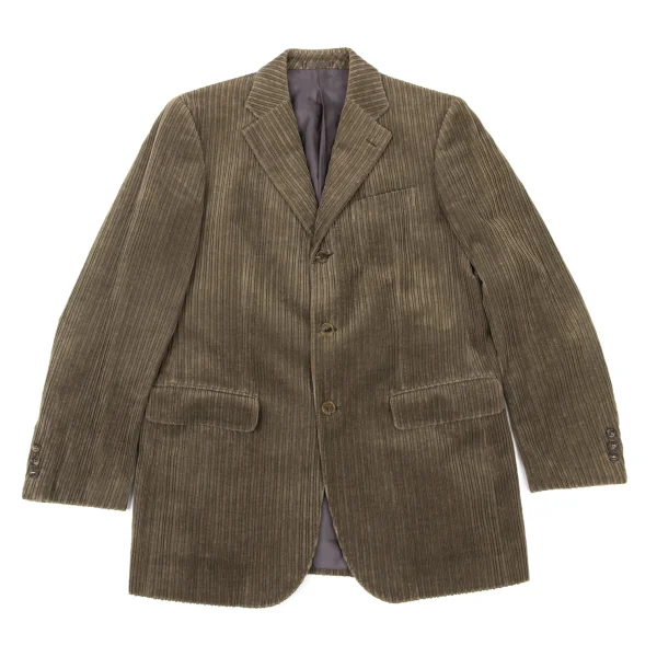 LANVIN collection Cashmere Blend Cotton Corduroy Jacket Brown S K-173795_001