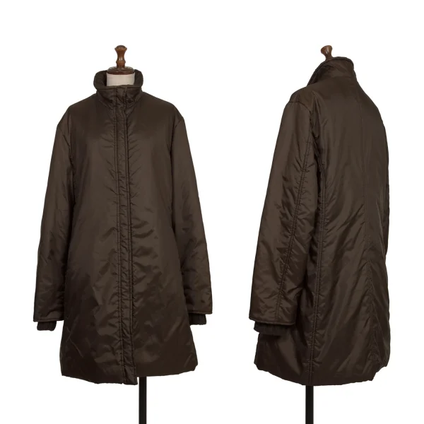 MAX&Co Rib Switching Padding Coat Brown 42 K-173798_001