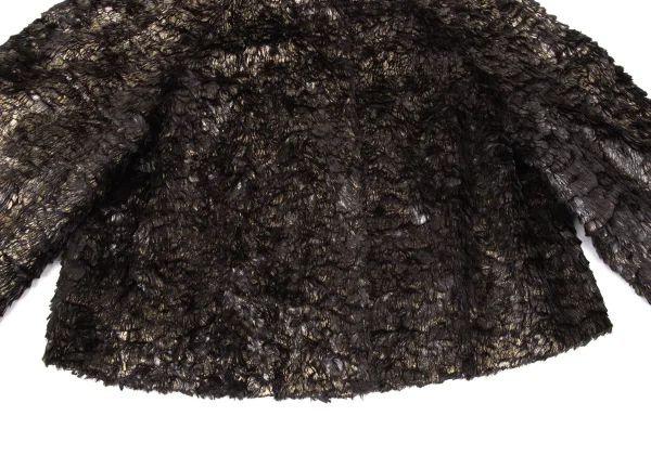 L'EQUIPE YOSHIE INABA Metallic Paint Fur Short Jacket K-173800_007