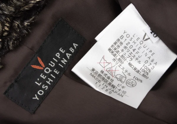 L'EQUIPE YOSHIE INABA Metallic Paint Fur Short Jacket K-173800_013