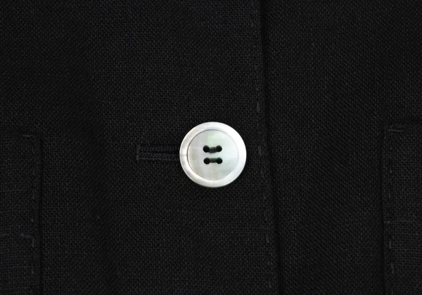 L'EQUIPE YOSHIE INABA Linen Pocket Stitch Collarless Jacket K-173801_005