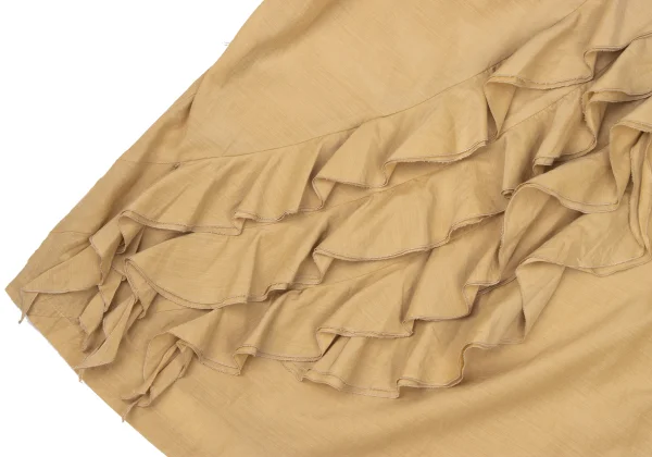 L'EQUIPE YOSHIE INABA Cupro Cotton Frill Blouse K-173802_007